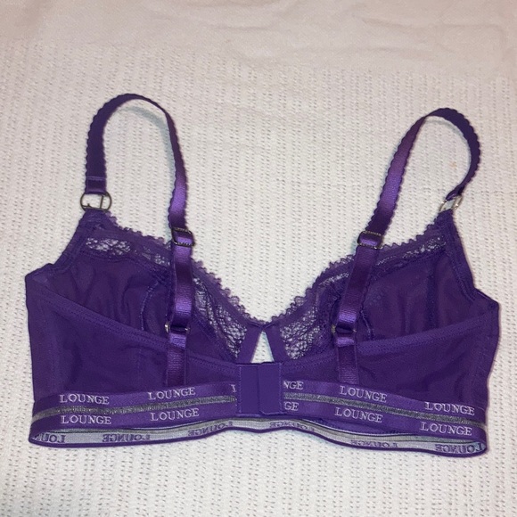 Lounge Blossom Balcony Bra Purple 32E - Picture 2 of 4